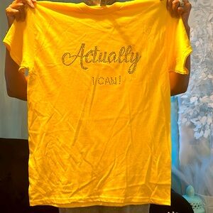 These tshirt are in different sizes and colors.